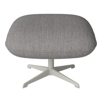 Ripon Footstool - 4-Star Base - Grey Lacquered Steel