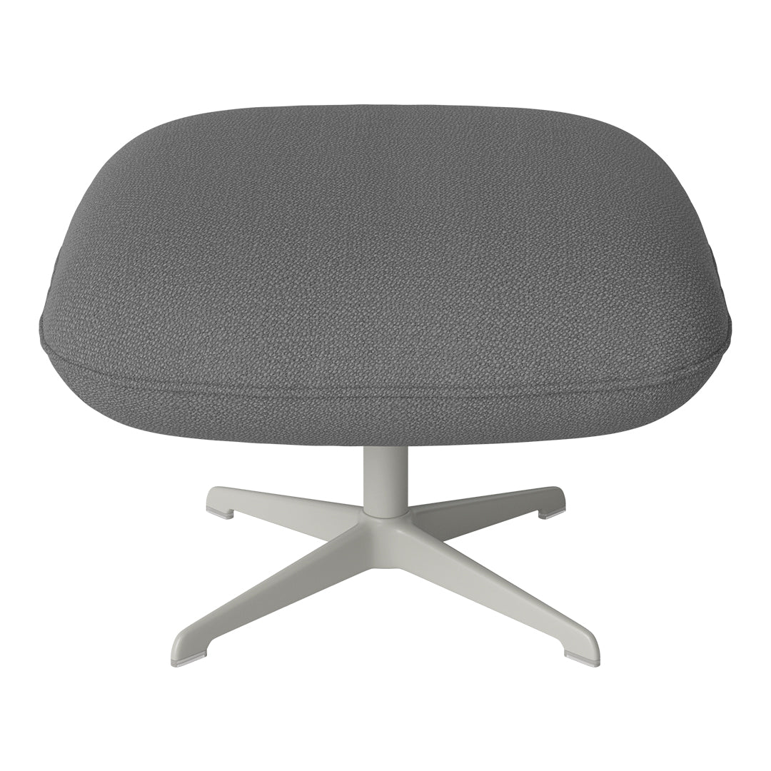 Ripon Footstool - 4-Star Base - Grey Lacquered Steel