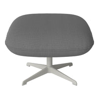 Ripon Footstool - 4-Star Base - Grey Lacquered Steel