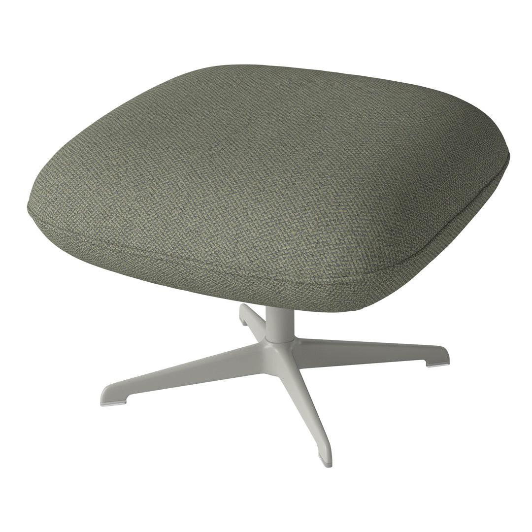 Ripon Footstool - 4-Star Base - Grey Lacquered Steel