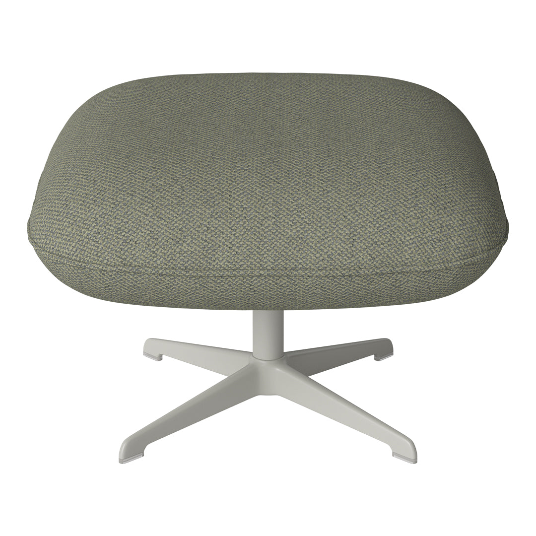 Ripon Footstool - 4-Star Base - Grey Lacquered Steel
