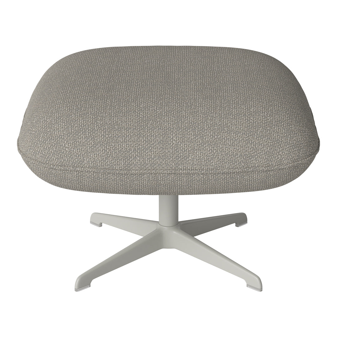 Ripon Footstool - 4-Star Base - Grey Lacquered Steel