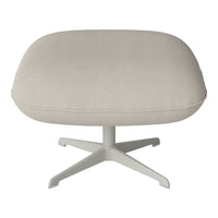 Ripon Footstool - 4-Star Base - Grey Lacquered Steel