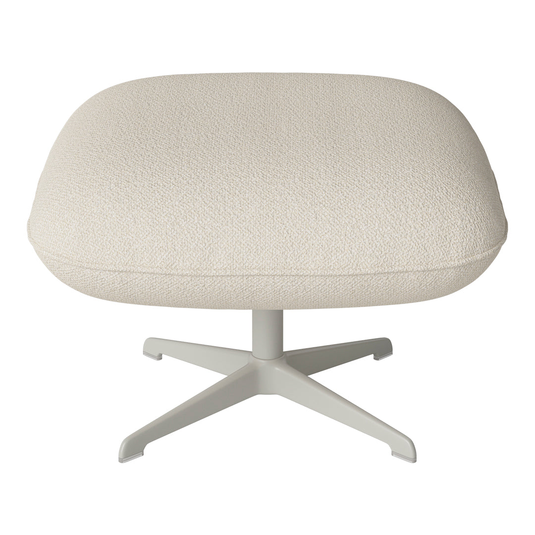 Ripon Footstool - 4-Star Base - Grey Lacquered Steel