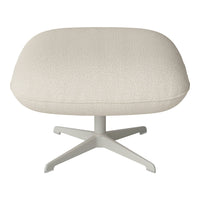 Ripon Footstool - 4-Star Base - Grey Lacquered Steel