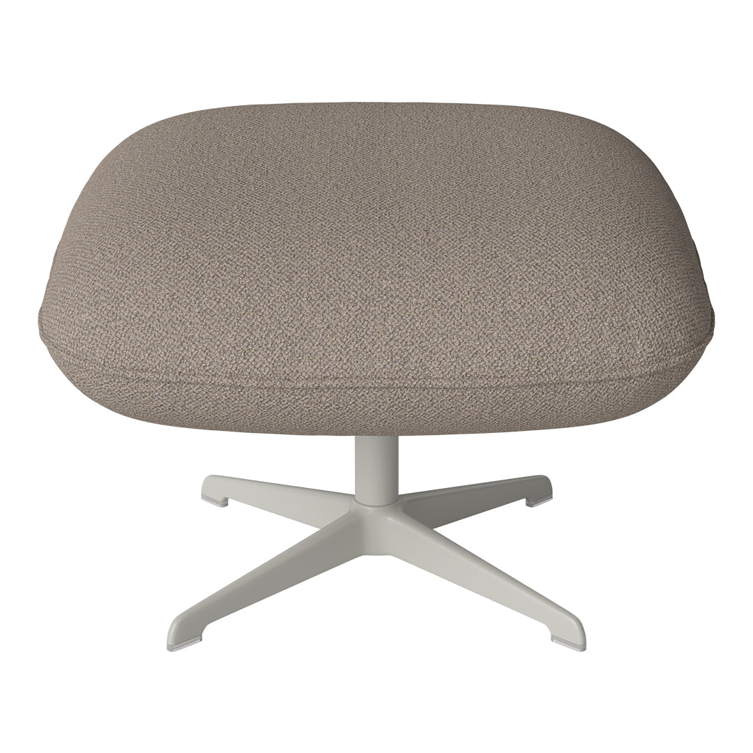 Ripon Footstool - 4-Star Base - Grey Lacquered Steel