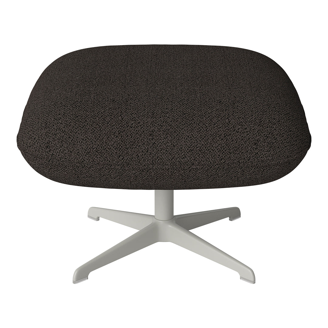 Ripon Footstool - 4-Star Base - Grey Lacquered Steel