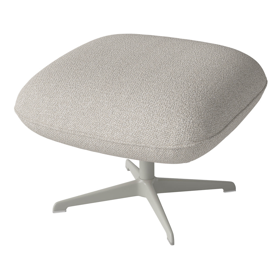 Ripon Footstool - 4-Star Base - Grey Lacquered Steel