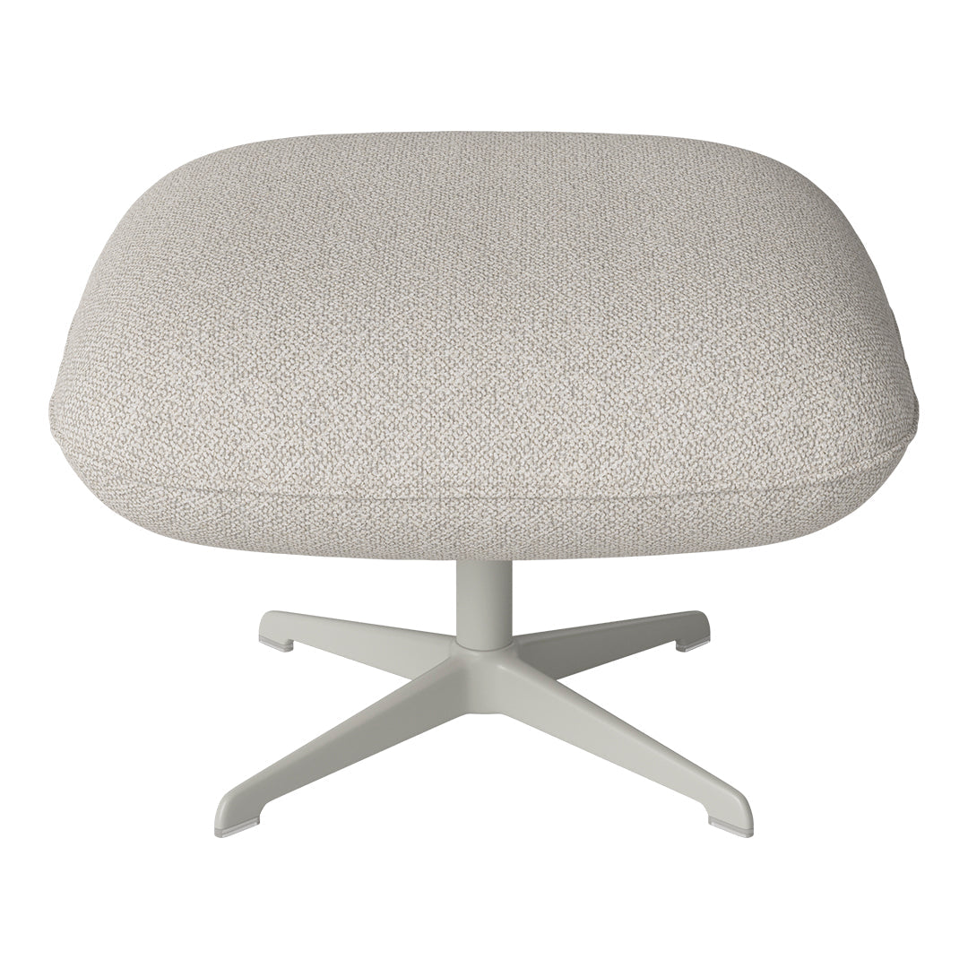 Ripon Footstool - 4-Star Base - Grey Lacquered Steel