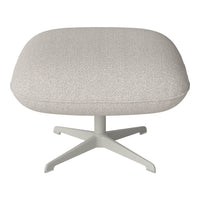 Ripon Footstool - 4-Star Base - Grey Lacquered Steel