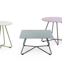 Scoop Round Sofa Table - Metal Top