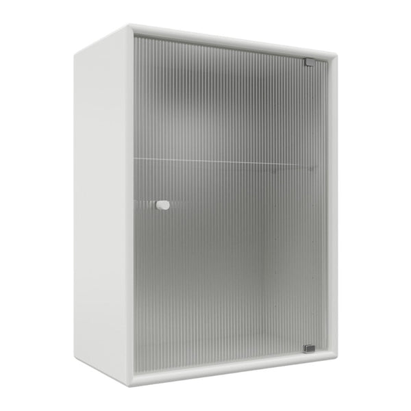 OS1225G Bathroom Cabinet w/ Rippled Glass Door