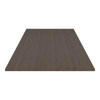 Dark wood tabletop with a smooth, rich brown finish and subtle grain patterns. Ideal for modern furniture designs.