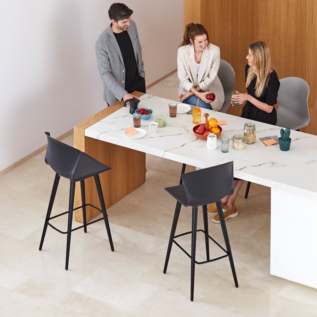 Whass Bar Stool - Wood Legs