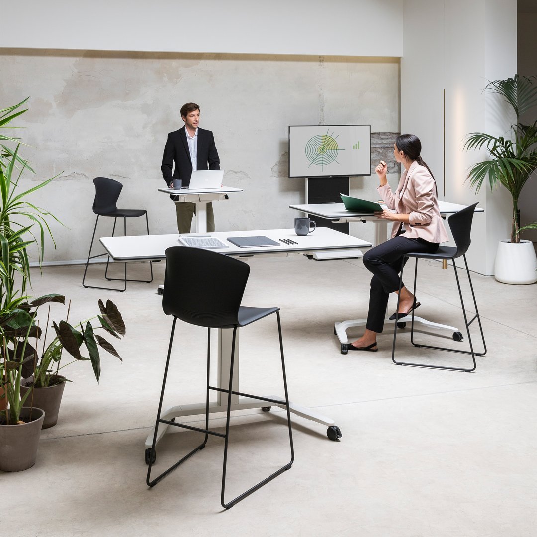 Whass Bar Stool - Sled Base