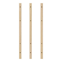 Light natural wood strips, featuring smooth surfaces and vertical grain patterns, suitable for various DIY projects.