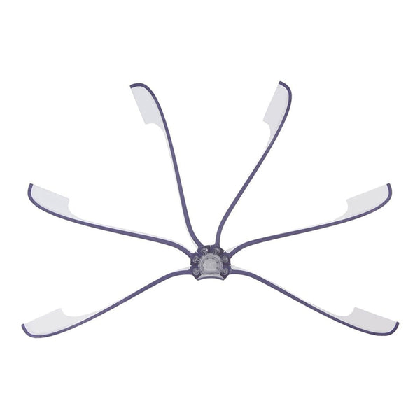Purple and clear multi-arm design with sleek, modern aesthetics, ideal for stylish home decor or organization.
