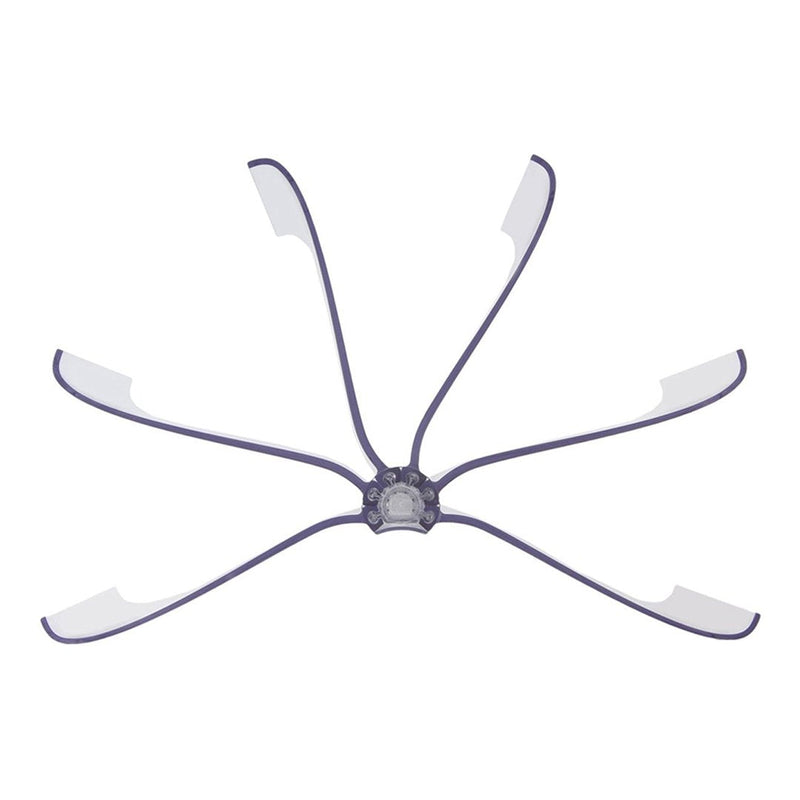 Purple and clear multi-arm design with sleek, modern aesthetics, ideal for stylish home decor or organization.