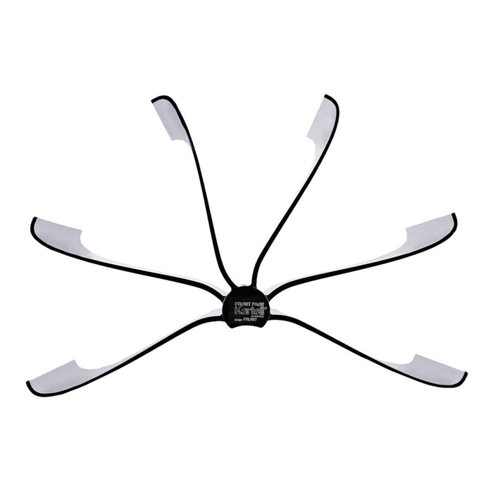 Black and white multi-armed product with a sleek, modern design and structured pattern. Ideal for smart organization.