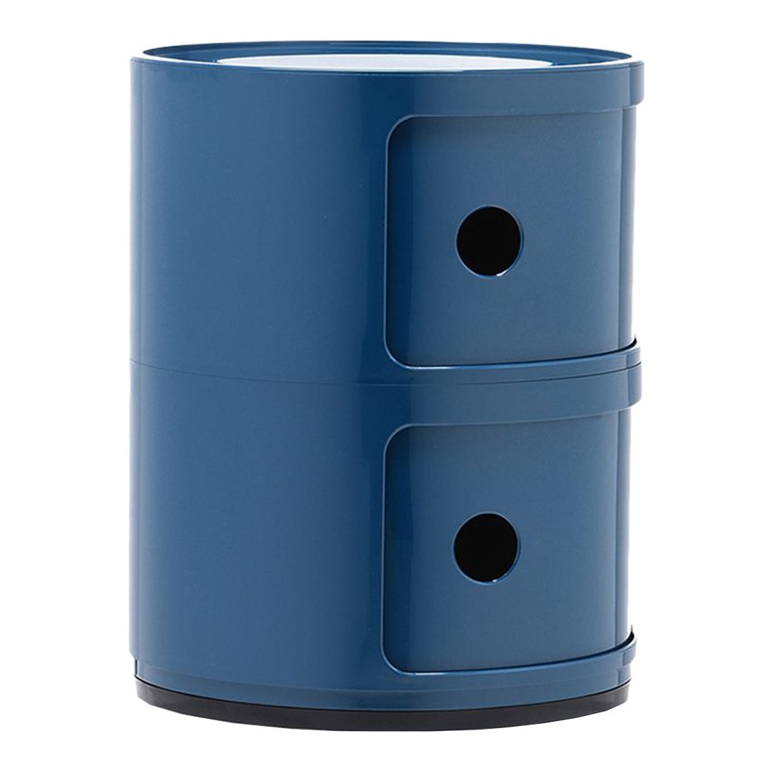 Kartell Componibili Round 2 Door Storage Tower by Anna Castelli
