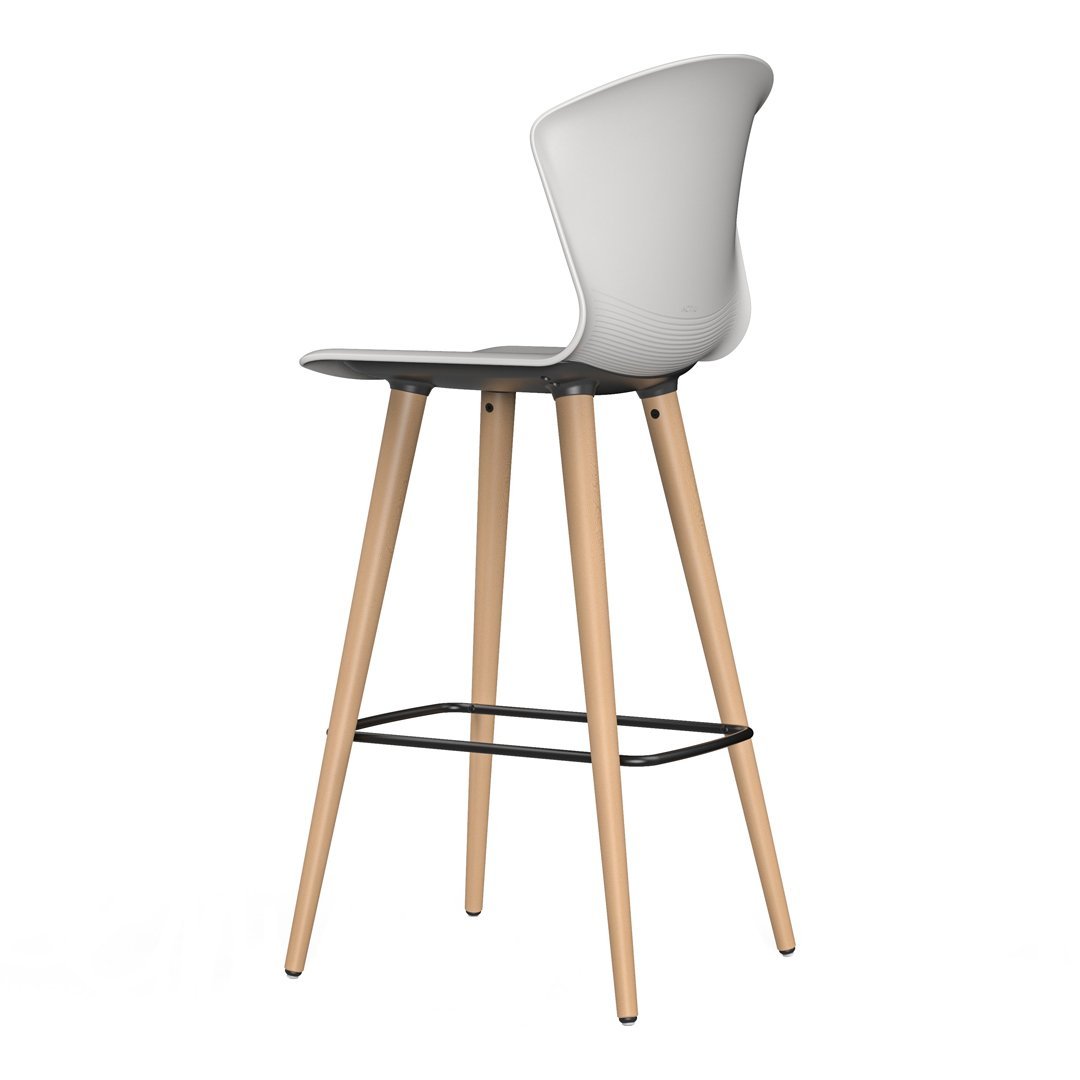 Whass Bar Stool - Wood Legs
