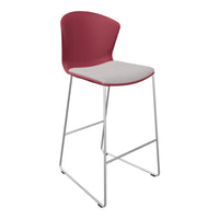 Whass Bar Stool - Sled Base - Padded Seat
