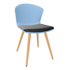 Whass Side Chair - Wood Base - Padded Seat