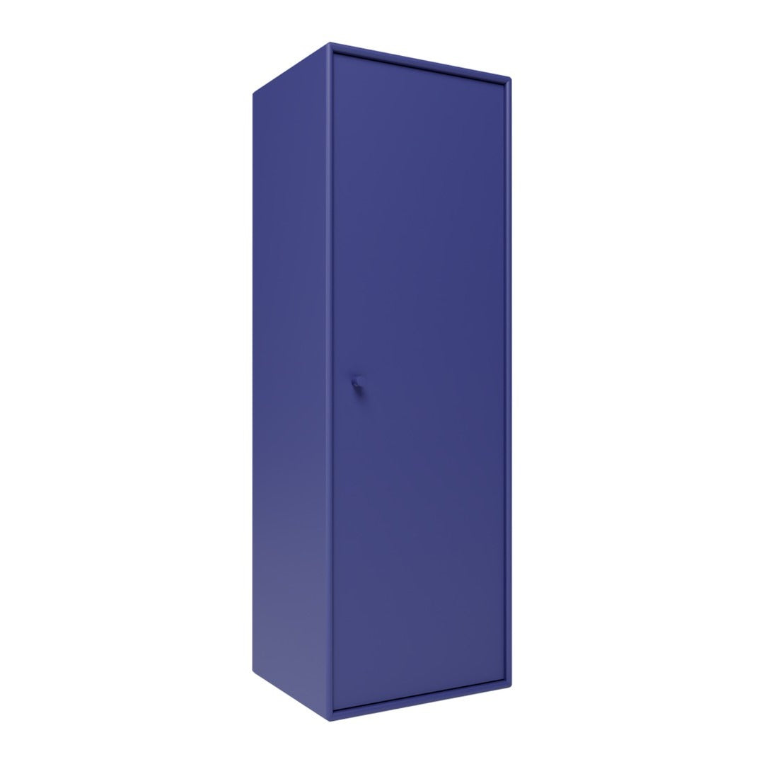 Solid purple metal storage cabinet with a sleek, modern design and a single door. Ideal for any space.