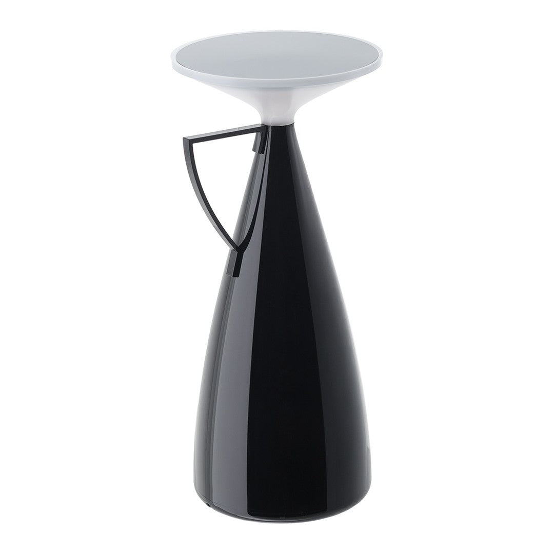 Black and white modern vase with a sleek, glossy finish and a minimalist design. Ideal for any contemporary decor.