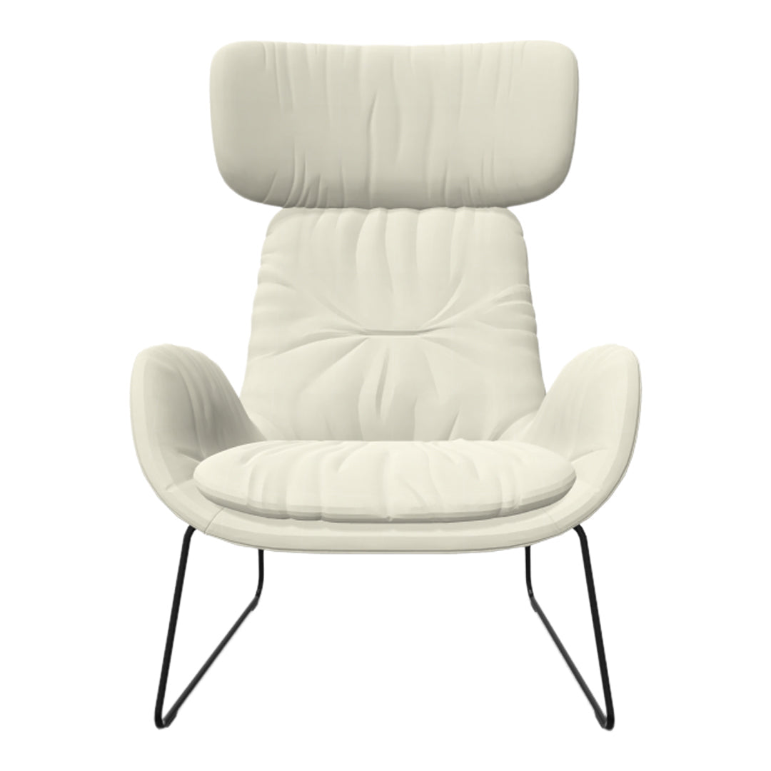 Milo 09 Wing Chair - Sled Base