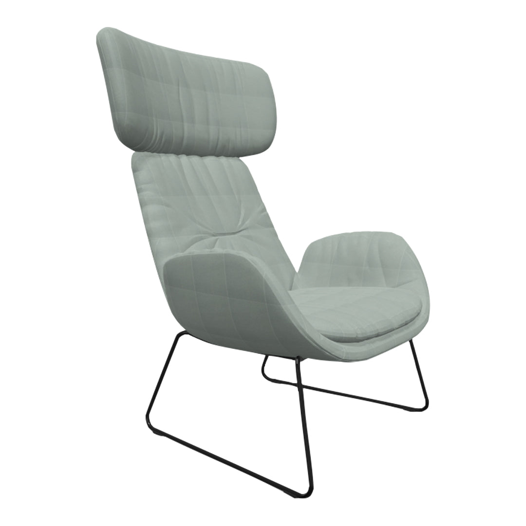 Milo 09 Wing Chair - Sled Base