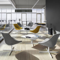 Auki Lounge Chair - Cross Base