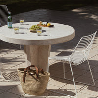 Zelo Outdoor Side Chair w/ Seat Pad - Stackable