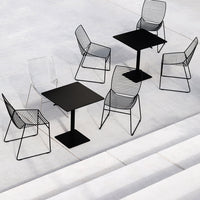 Zelo Outdoor Side Chair w/ Seat Pad - Stackable