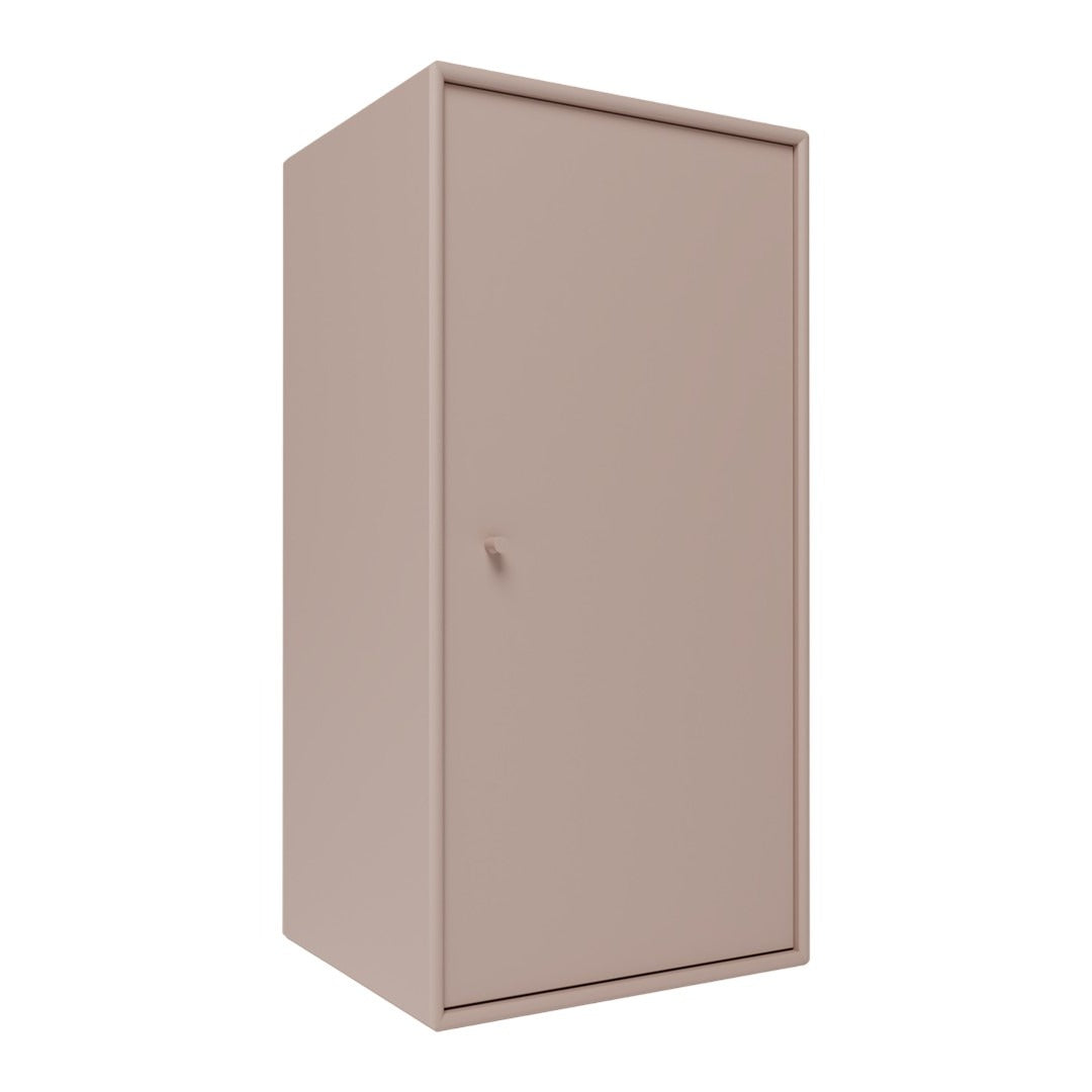 Solid beige cabinet with a smooth finish and minimalistic design, ideal for modern decor.