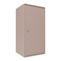 Solid beige cabinet with a smooth finish and minimalistic design, ideal for modern decor.
