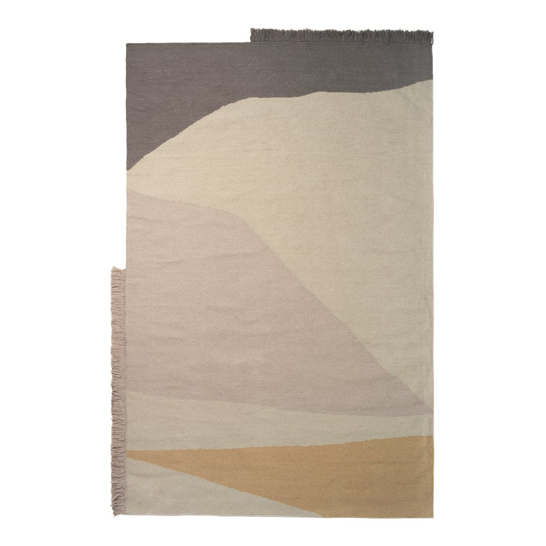 Hand-Made Boarders Kelim Wool/Cotten Rug | Design Public