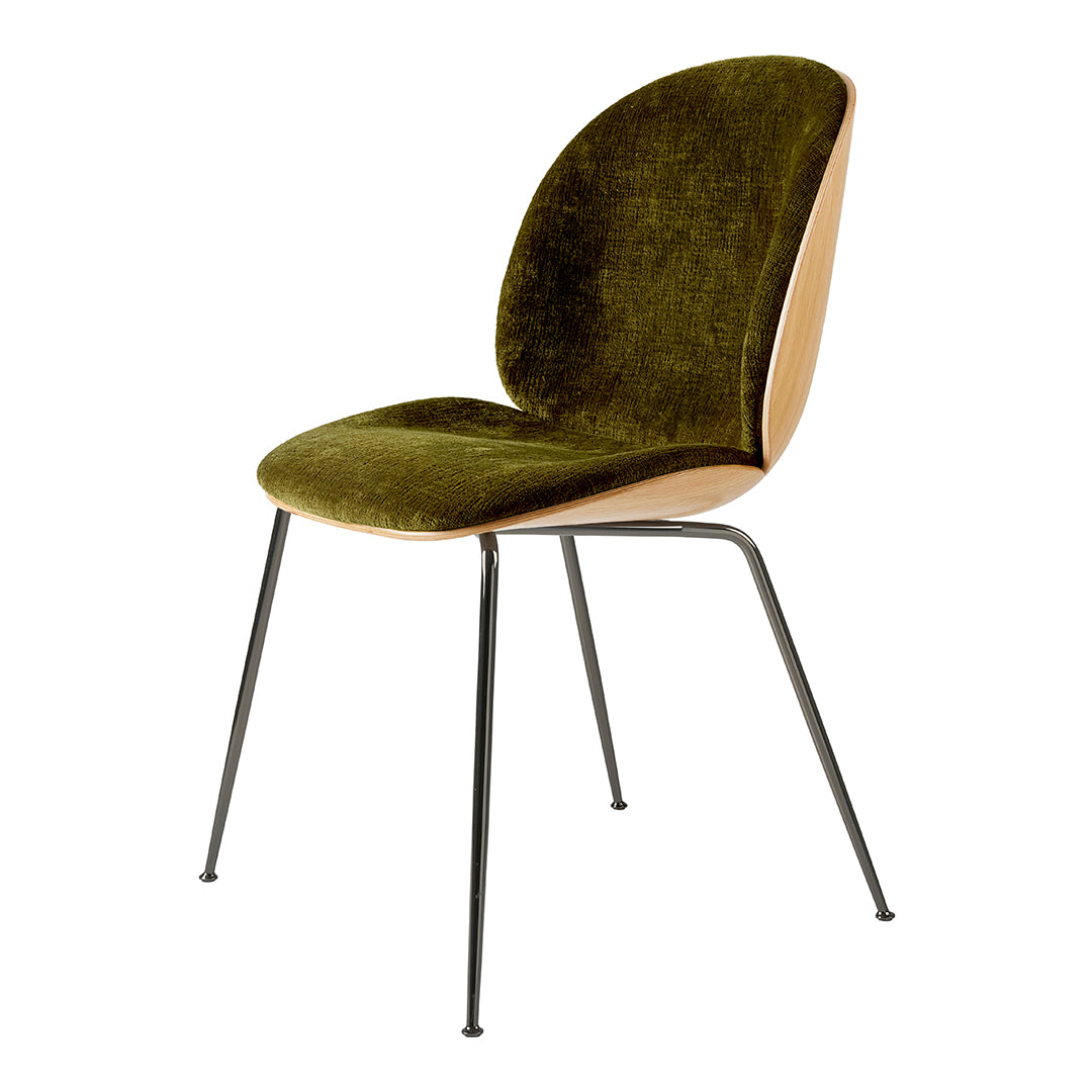 Beetle Dining Chair - Front Upholstered - Conic Base - 3D Veneer Shell
