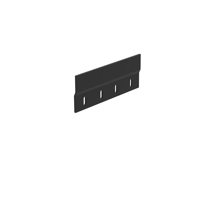 Black rectangular product with four evenly spaced slots, featuring a smooth, matte finish. Perfect for minimalistic designs.