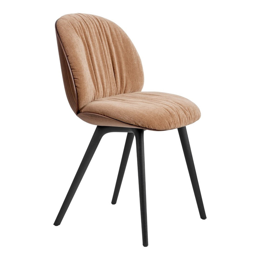 Beetle Soft Dining Chair - Plastic Base - Front Upholstered - Veneer S ...