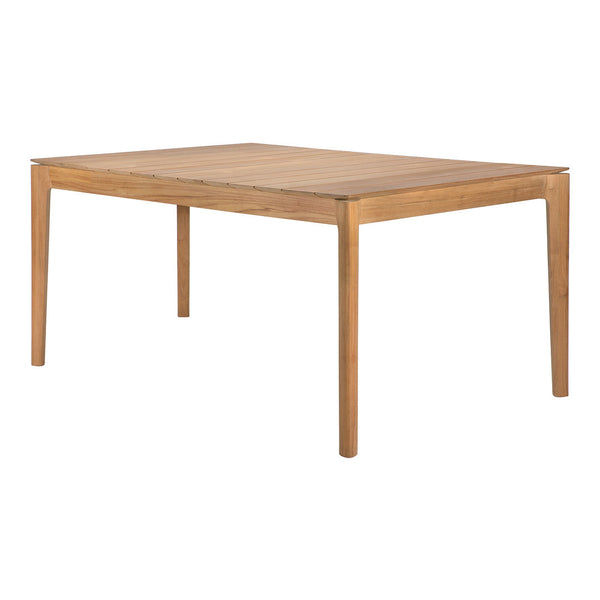 Natural wood grain dining table in warm honey tones with a smooth surface and minimalist design.
