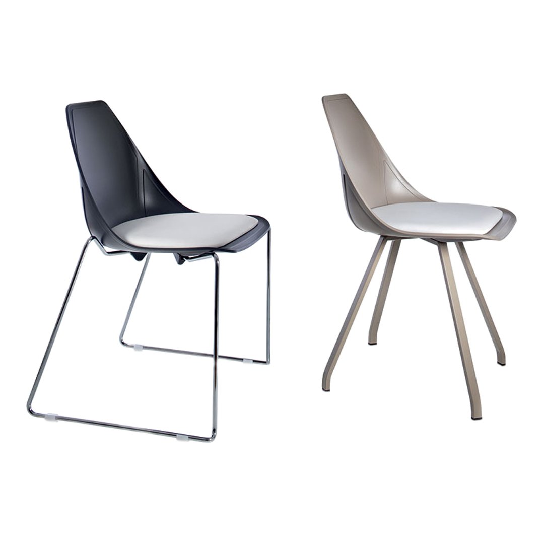 X Side Chair - Seat Upholstered