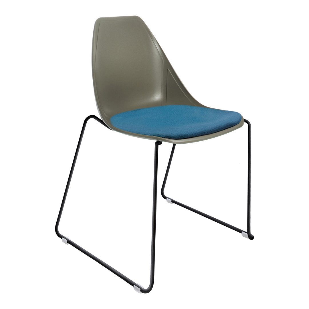 X Side Chair - Sled Base - Seat Upholstered - Stackable