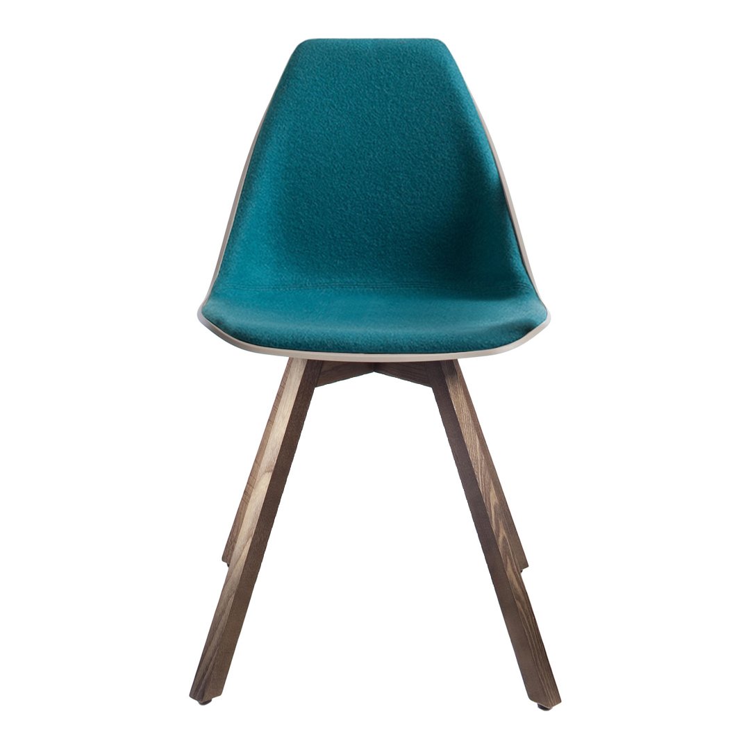 X Side Chair - Ash Wood Base - Front Upholstered