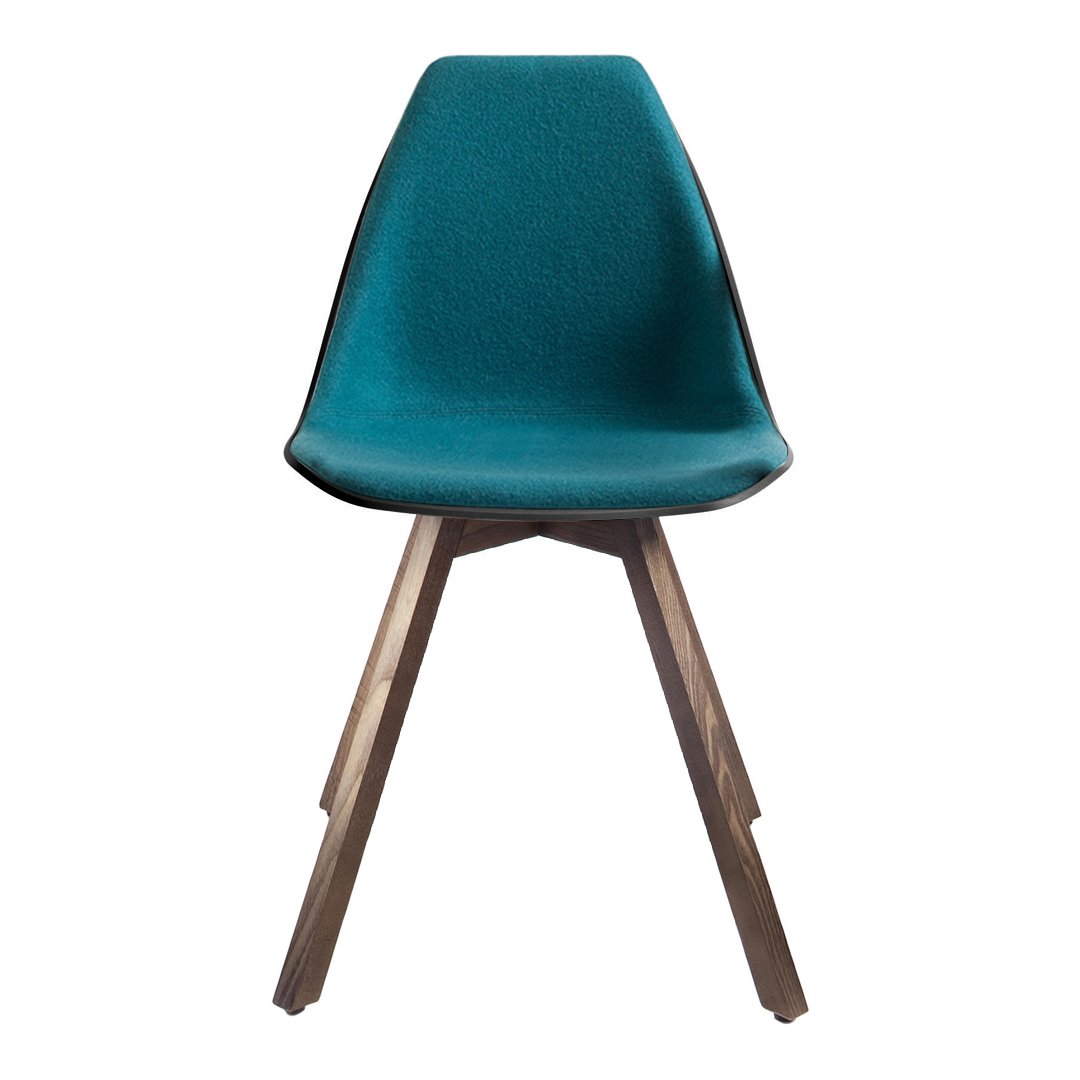 X Side Chair - Ash Wood Base - Front Upholstered