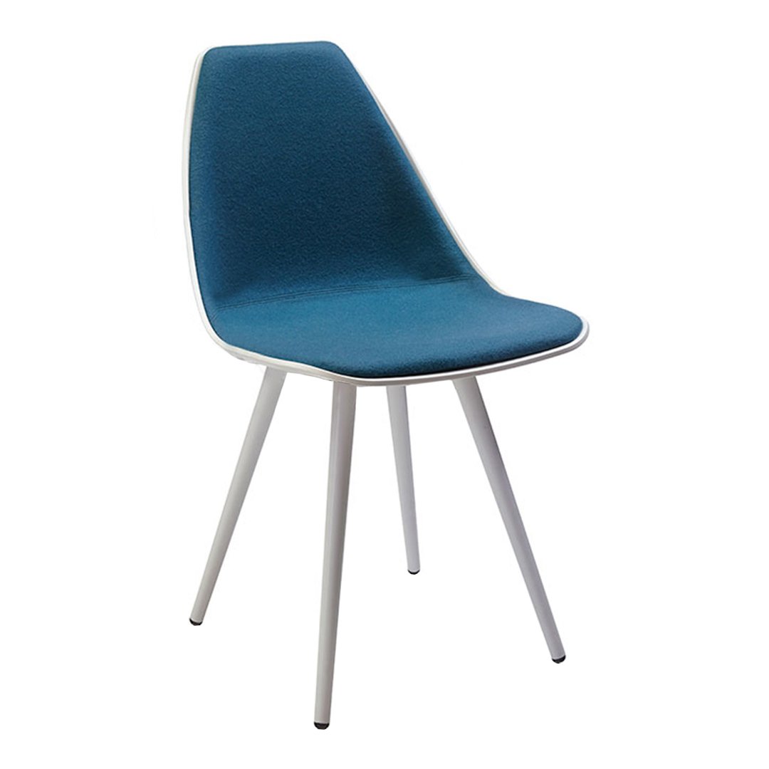 X Side Chair - Tube Steel Base - Front Upholstered