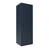Sleek, solid navy blue wardrobe with a minimalist design and smooth finish. Perfect for modern interiors.