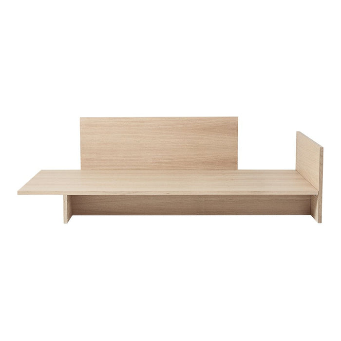 Light wood wall-mounted desk with a smooth, natural finish and clean lines. Ideal for modern, minimalist decor.