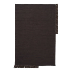 Boarders Kelim Hand-Woven Wool and Cotton Rug Brown 2