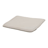 Light beige rectangular cushion with a smooth texture and subtle stitched border, perfect for home decor.